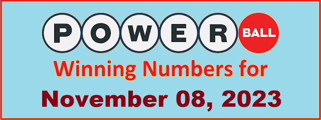 PowerBall Winning Numbers for Wednesday, November 08, 2023