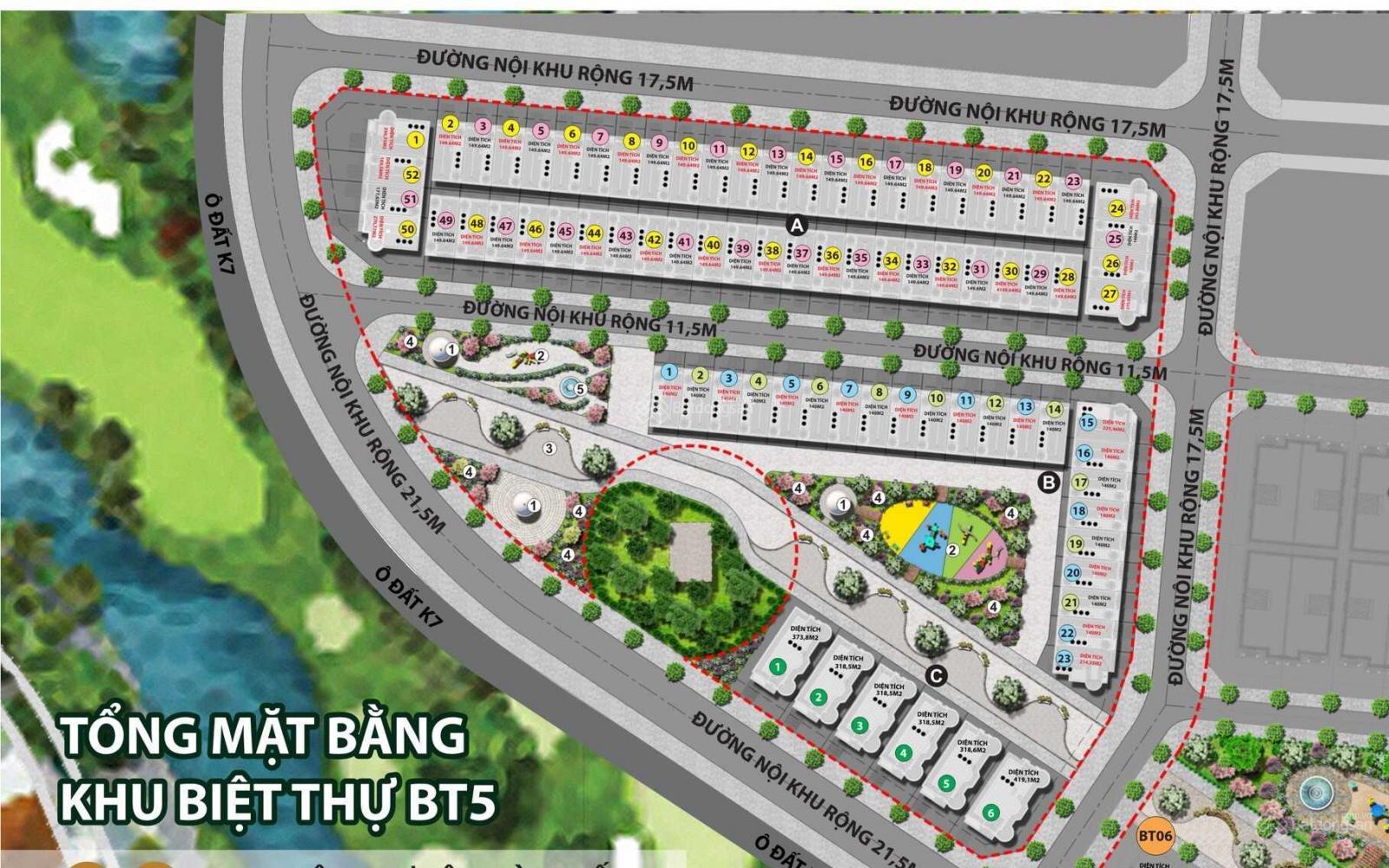 Mặt bằng thiết kế biệt thự dự án Kita Capital Ciputra Phú Thượng Tây Hồ Hà Nội - Cát Tường - Hoàng Yến