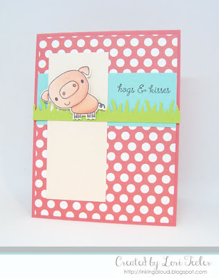 Hogs and Kisses card-designed by Lori Tecler/Inking Aloud-stamps and dies from Reverse Confetti