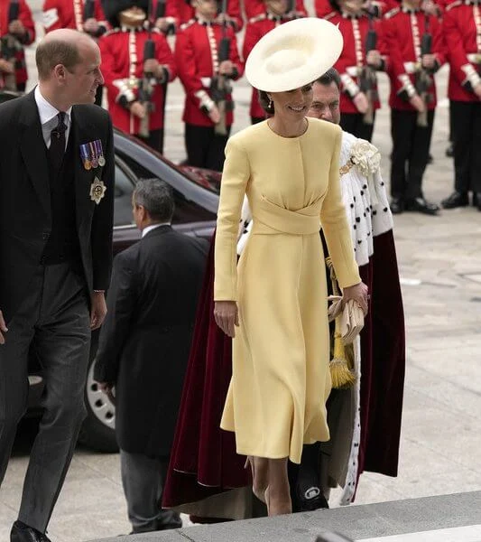 Kate Middleton, Meghan Markle, Suzannah Alessia dress, Princess Eugenie Emilia Wickstead Amila dress, Princess Beatrice Beulah Ahana dress