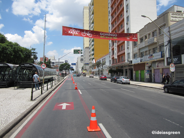 Curitiba tem Circuito Ciclo Faixa de Lazer