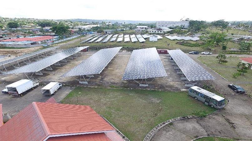  the new solar panel system funded by the United Arab Emirates (UAE