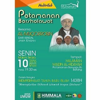 Event Batang | 10 Oktober 2016 | Petamanan Bersholawat