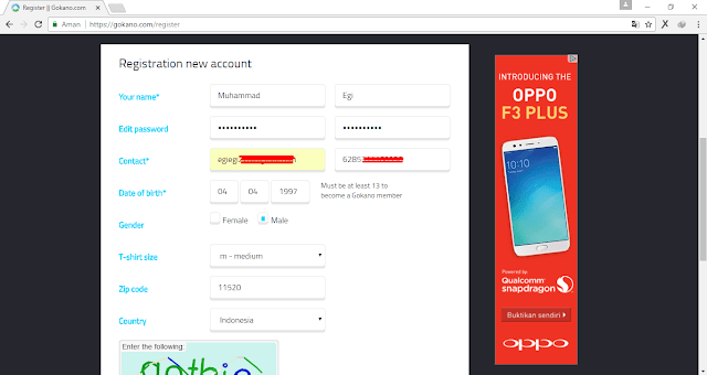 Cara Mendaftar di Gokano