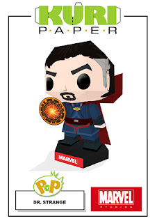 Kuri Paper - Pop Mini Dr Funko Strange Marvel Papercraft