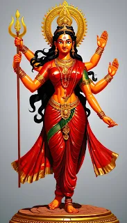Goddess Devi Durga Wallpaper | Devi Durga AI Art Image