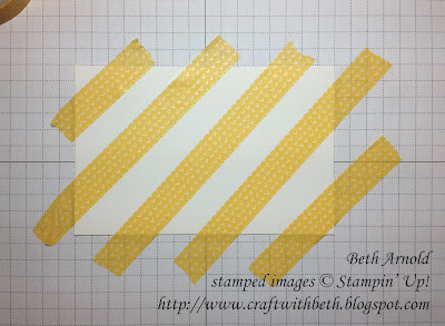 Craft with Beth: Tutti-Frutti Washi Tape Fruit Basket Stamp Set Stampin Up Layering Squares Framelits, Tutti-Frutti Designer Series Paper DSP