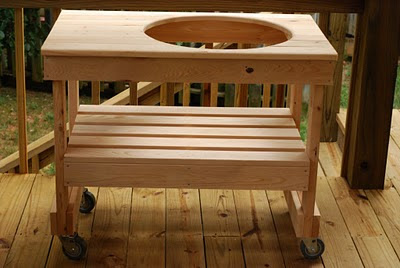 table plans for big green egg