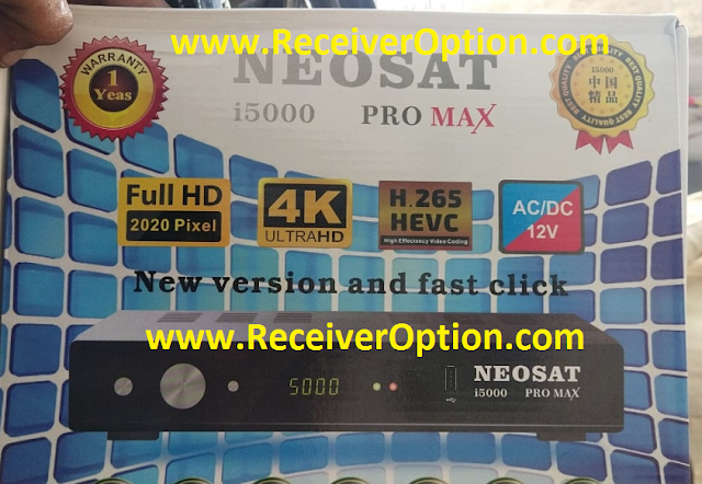 NEOSAT i5000 PRO MAX SIM TYPE 1506LV 1G 8M NEW SOFTWARE WITH DOLBY SOUND OK