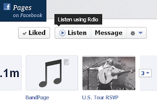 Facebook Adds Listen Button on Musician Pages