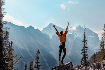 Girl pictured in the mountains of Canada