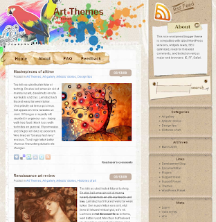 Doodle - art wordpress theme free download.