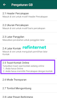 Cara memunculkan tulisan online di layar dengan toast kontak online