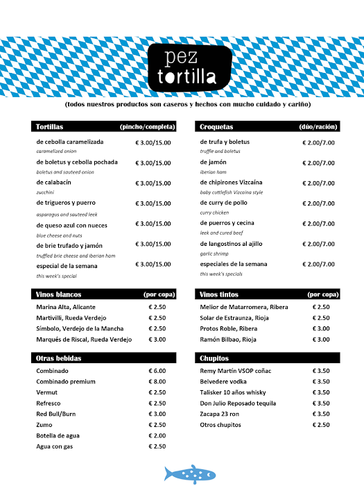 Carta Pez Tortilla