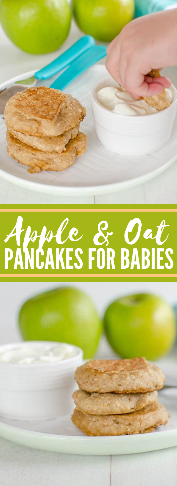 Baby Pancakes – Apple and Oat #healthy #breakfast