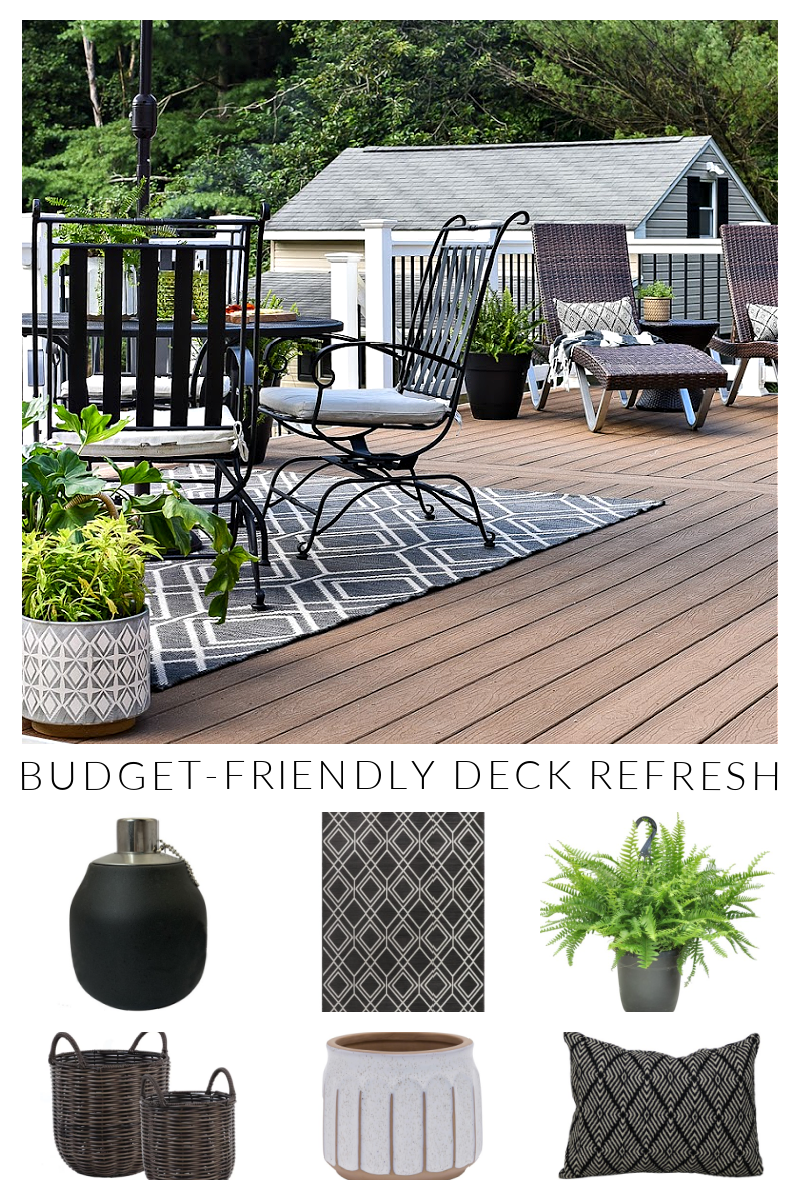 Summer Decorating: Budget-Friendly Deck Refresh  Little House of Four -  Creating a beautiful home, one thrifty project at a time.