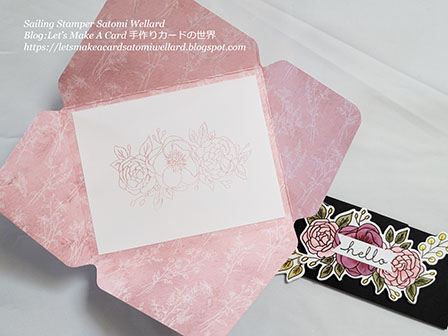 Stampin'Up! Bloom & Grow Mini Envelope Card by Sailing Stamper Satomi Wellard