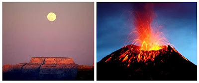 Grand Canyon & Volcano Eruption