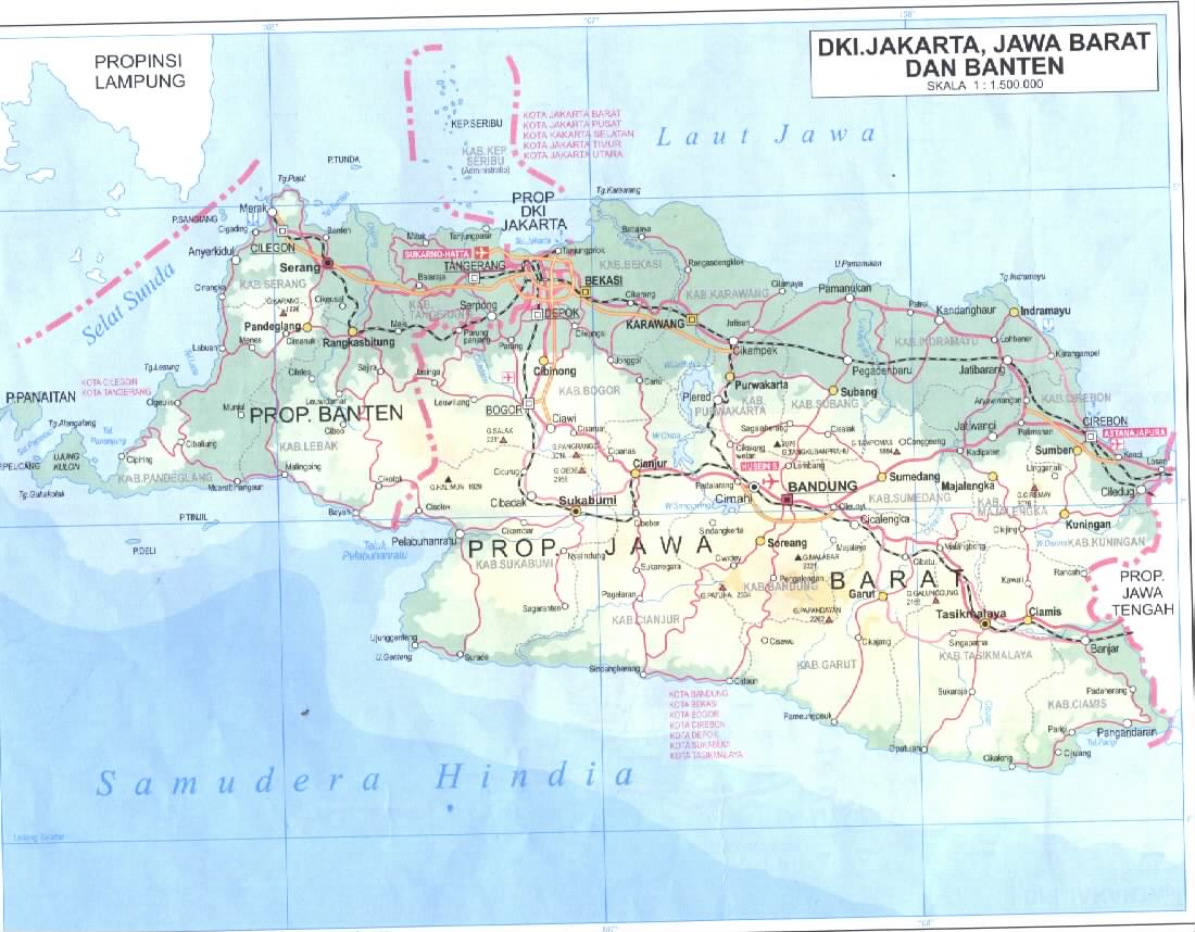 AMAZING INDONESIA  JAWA  BARAT  MAP