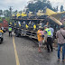 Truk Pengangkut Puluhan Motor Baru Kecelakaan di Jalinbar Tanggamus