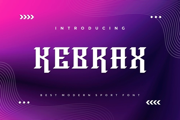 Download Kebrax - Modern Sport Font