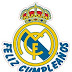 Topper Fútbol Real Madrid Feliz Cumpleaños