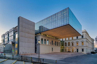 unique building architecture of University of Graz Library