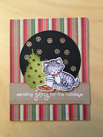 Sending joy for the holidays by Marianne features Newton's Holiday Mischief by Newton's Nook Designs; #newtonsnook