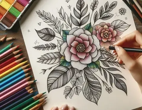 Blending Colors with Colored Pencils