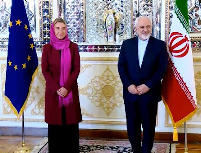 European Union's foreign policy chief Federica Mogherini in Tehran.