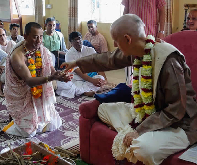 Sankarshan Das initiation ceremony- Janamejaya Das (Jeevan)