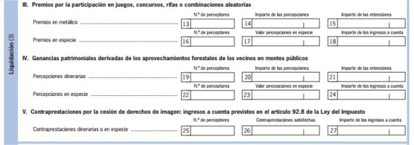 Modelo 111 sin retenciones