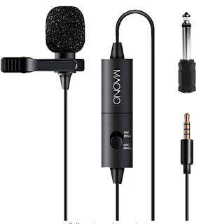 Condenser Clip On Lavalier Microphone with 6 Meters Audio Cable