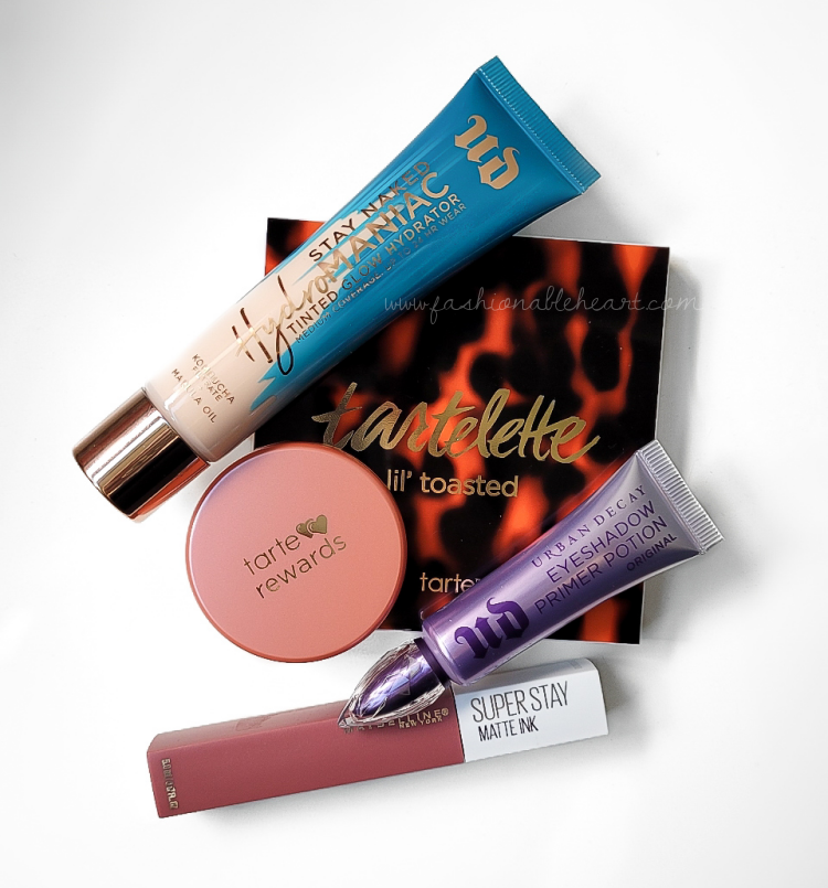 bblogger, bbloggers, bbloggersca, bbloggerca, canadian beauty bloggers, beauty blog, monthly favorites, urban decay, hydromaniac, foundation, tarte, amazonian clay blush, quirky, lil' toasted palette, urban decay, primer potion, maybelline, superstay matte ink, revolutionary