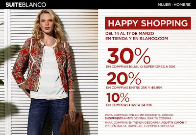 HAPPY SHOPPING EN SUITEBLANCO DEL 14 AL 17 DE MARZO 2013