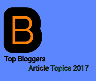 Top Bloggers Article Topics 2017