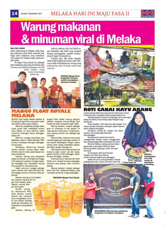 TOURISM MELAKA: Warung Makanan & Minuman Viral di Melaka.
