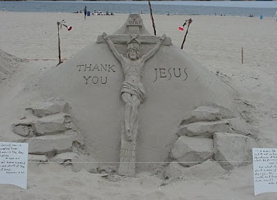 Jesus Sand Art
