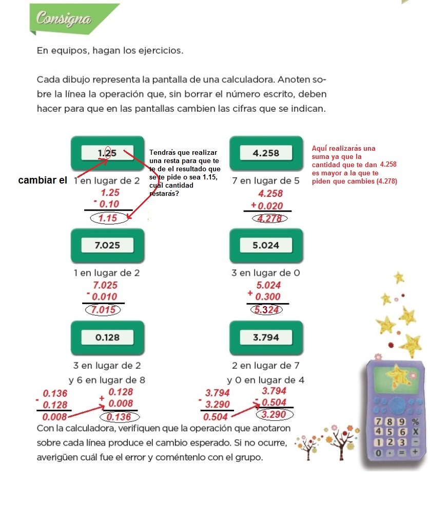 Cambiemos decimales - Bloque IV - Lección 72 ~ Apoyo Primaria