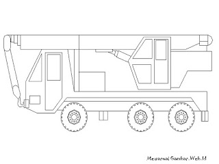 Mewarnai Kendaraan Konstruksi  Mewarnai Gambar