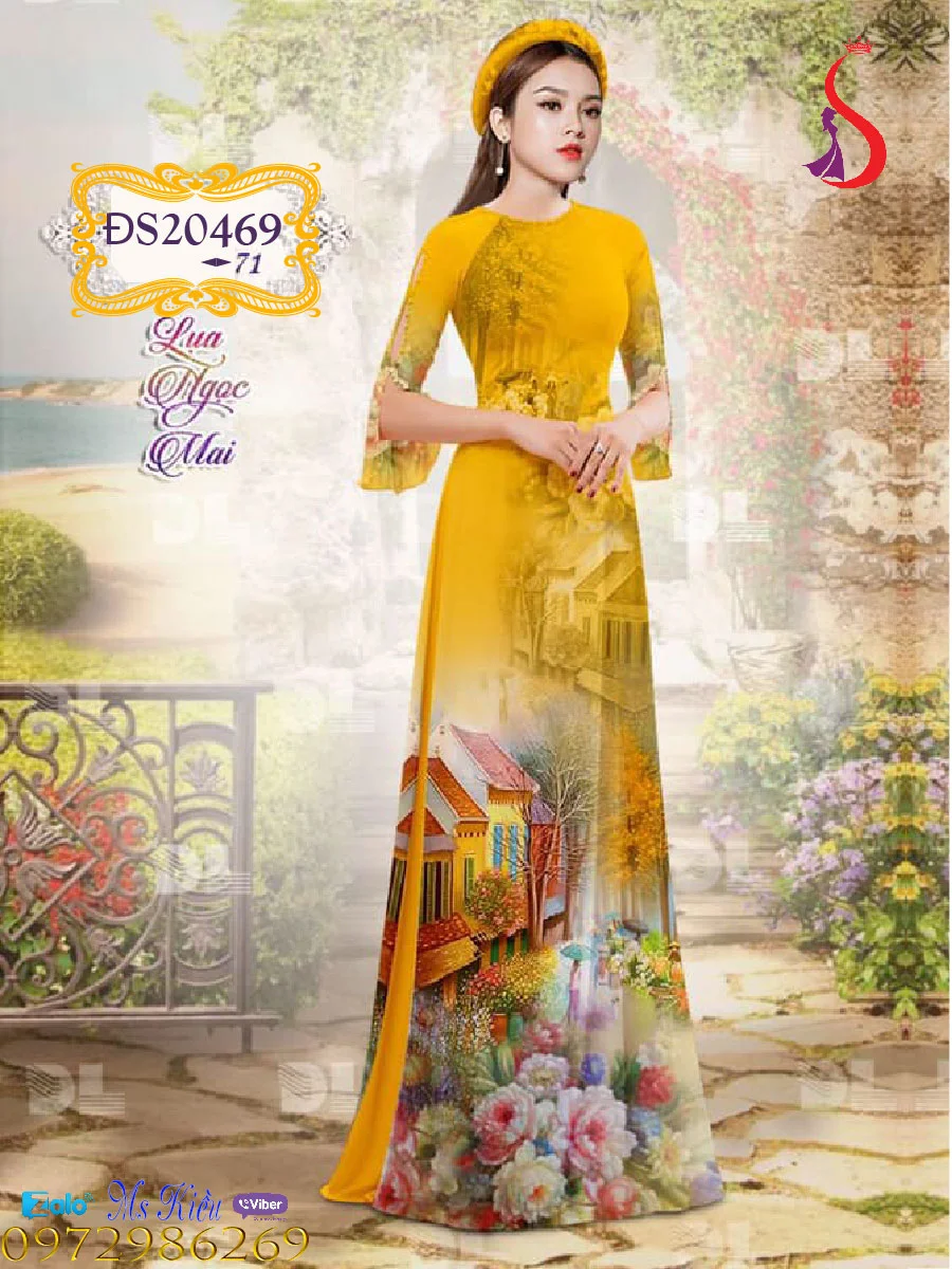 Bạn có muốn mặc áo dài phong cảnh vừa đẹp vừa model SD459476