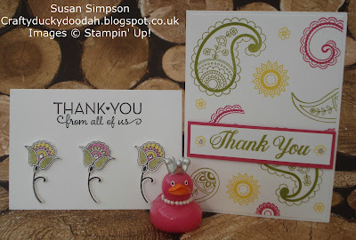 Stampin' Up! UK Independent  Demonstrator Susan Simpson, Craftyduckydoodah!, Paisleys & Posies, May 2017 Coffee & Cards Project, Supplies available 24/7 from my online store, 