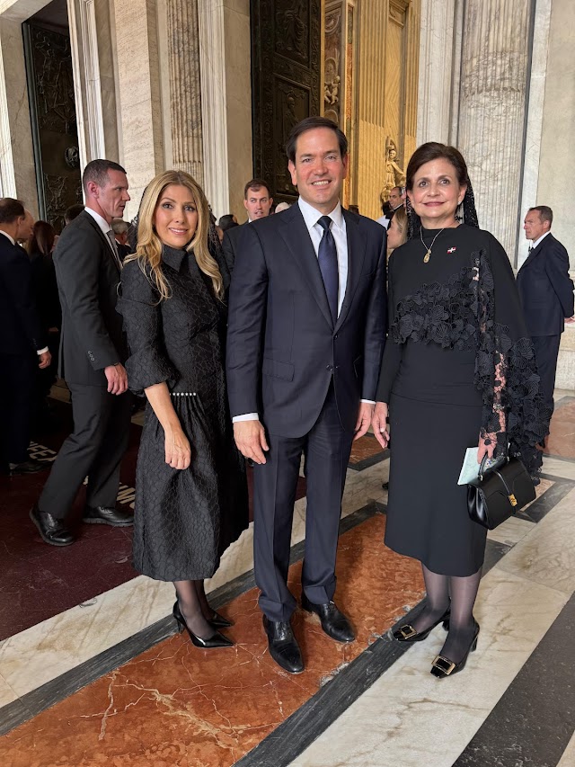 Vicepresidenta Raquel Peña sostiene encuentro con el secretario de Estado Marco Rubio en el Vaticano