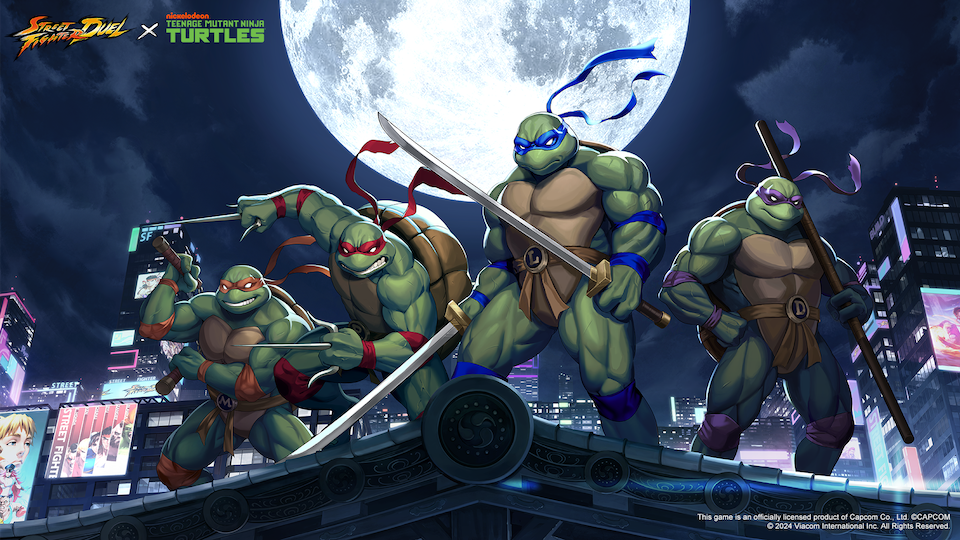 TEENAGE MUTANT NINJA TURTLES COLLABORATES WITH STREET FIGHTER DUAL ON CRUNCHYROLL GAMES