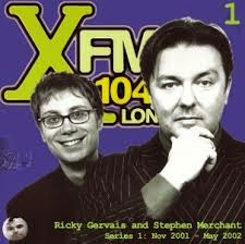  XFM - Stephen Merchant and Ricky Gervais freestyle riffing about writing