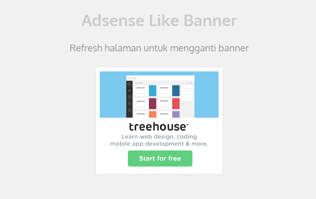 Memasang Widget Banner Iklan dengan Fungsi Refresh