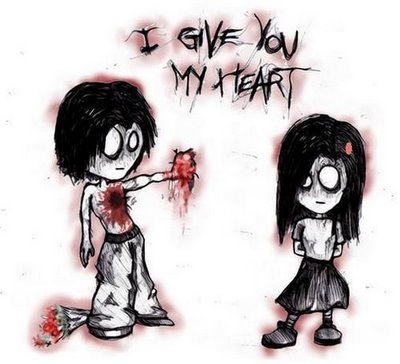 cartoons in love. i love you emo cartoons.