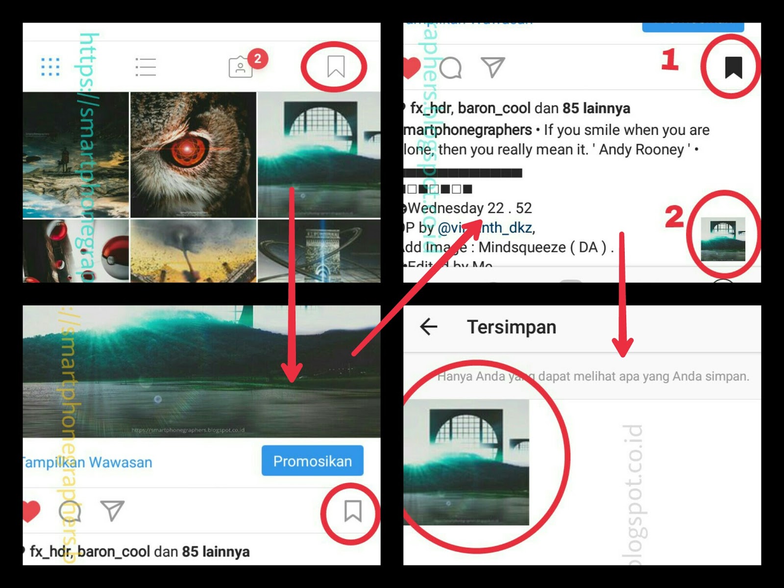 CARA MENYIMPAN FOTO DI INSTAGRAM TANPA APLIKASI SmartphoneGraphers