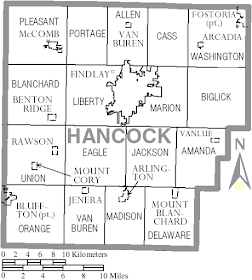 Climbing My Family Tree: Map of Hancock County Townships,