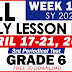 GRADE 6 DAILY LESSON LOG (Quarter 3: WEEK 10) APRIL 17-21, 2023